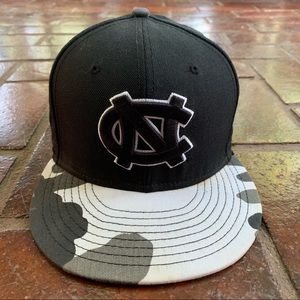 UNC Carolina Tar Heels Black Camo 59Fifty Fitted